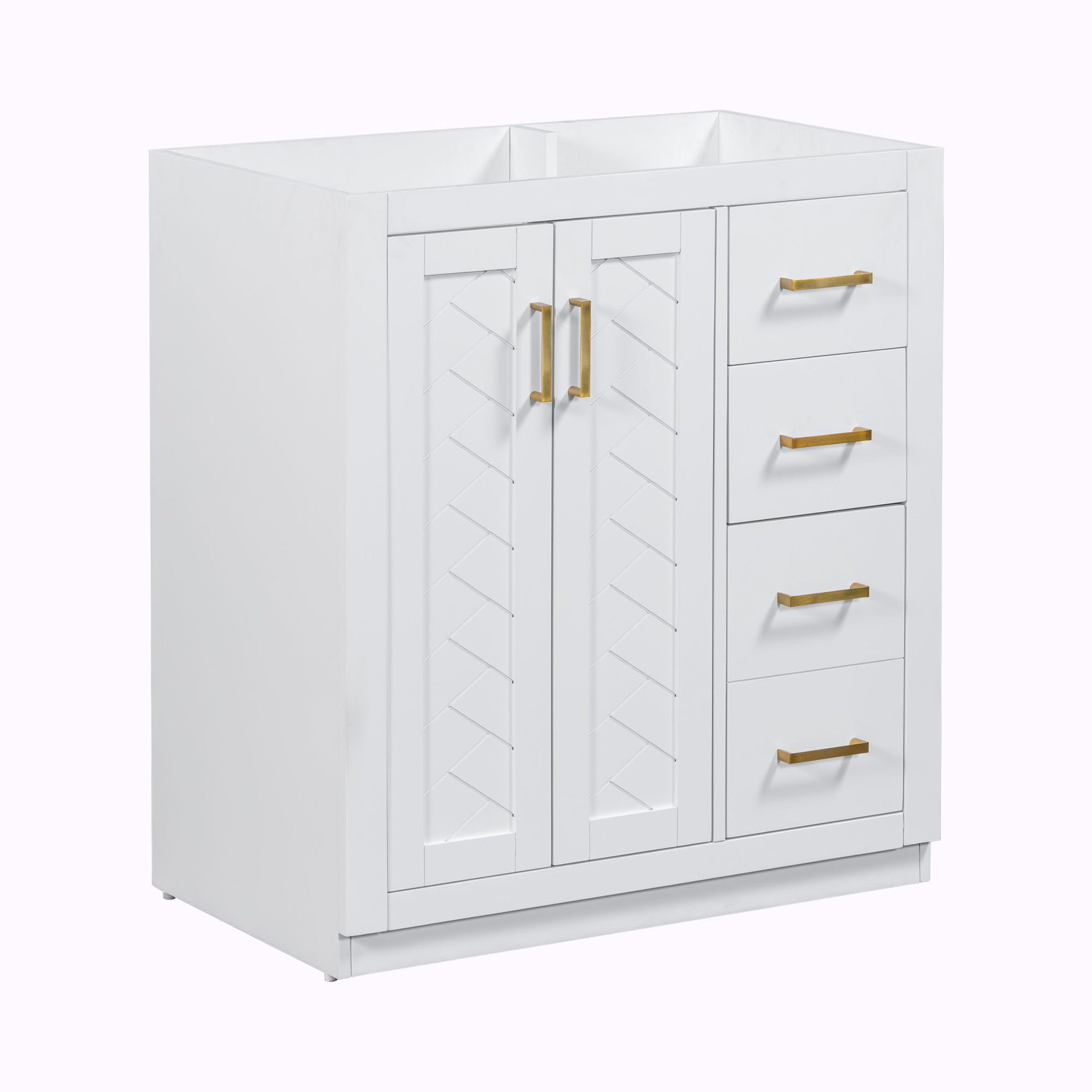 smashgroup 30" Bathroom Vanity without Sink, Cabinet Base Only ...